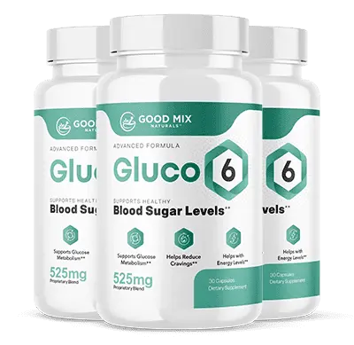 3 pack of Gluco6 supplement for blood sugar support